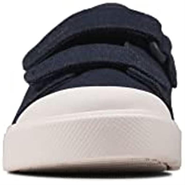unisex kid's city kirkkaat t matalat tennarit laivastonsiniset canvas clarks Clarks lapset 2DHN2678 laivastonsininen kangas