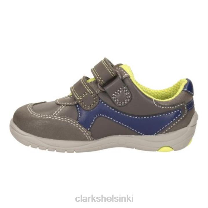 ru cove fst f fit clarks harmaa nahka Clarks lapset 2DHN4845 harmaa nahka