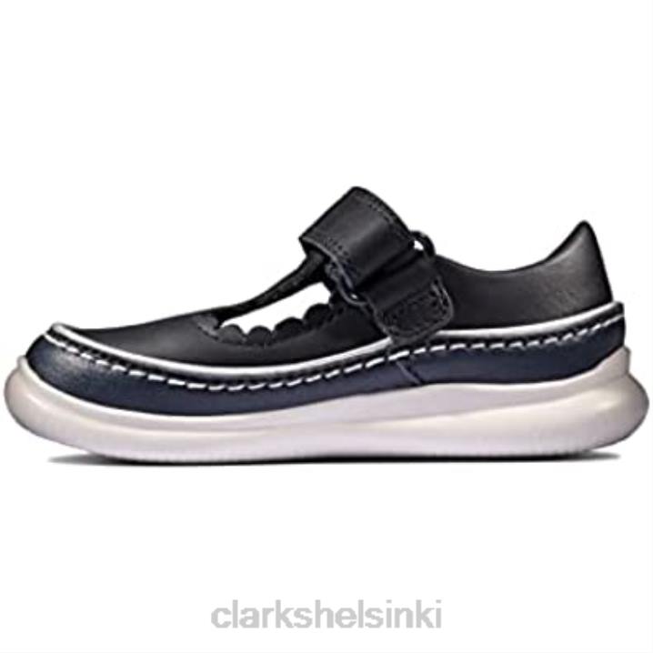 clarks crest sky taapero nahkakengät navy Clarks lapset 2DHN1275