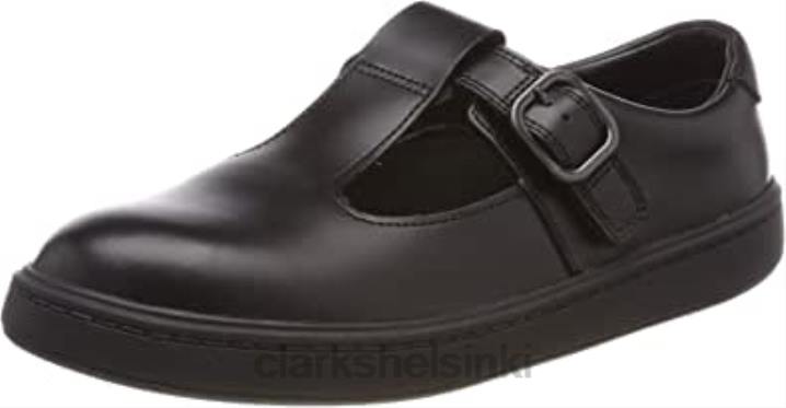 clarks tytön katu soar k baletti flats musta Clarks lapset 2DHN498 musta nahka