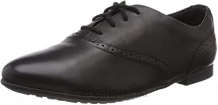 tyttö jules kävellä derbys clarks musta Clarks lapset 2DHN231 musta nahka