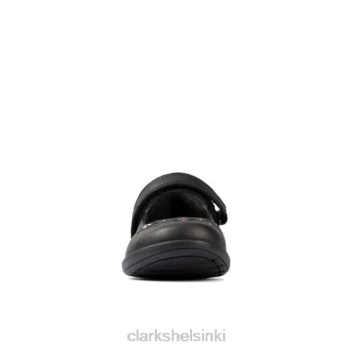 etch bright inf g fit clarks musta nahka Clarks lapset 2DHN4639 musta nahka