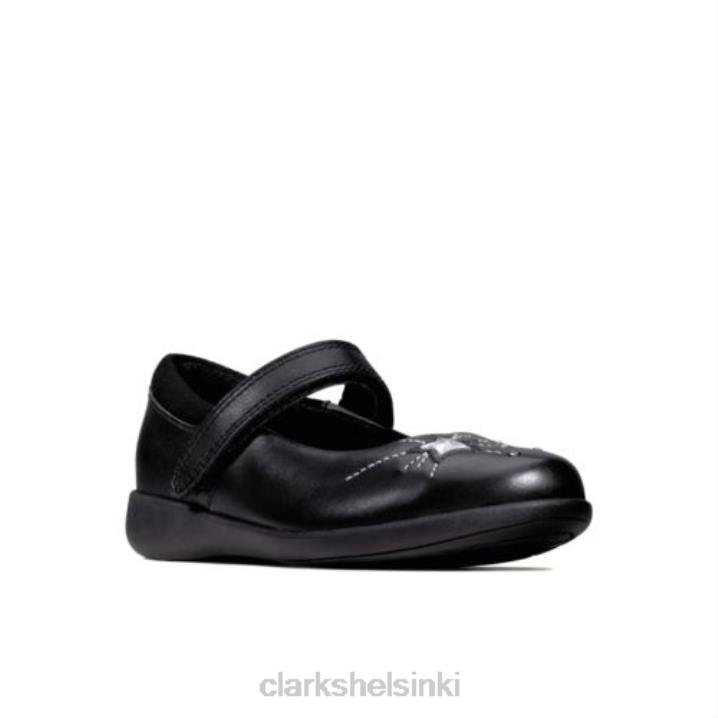 etch spark jnr g fit clarks musta nahka Clarks lapset 2DHN4629 musta nahka