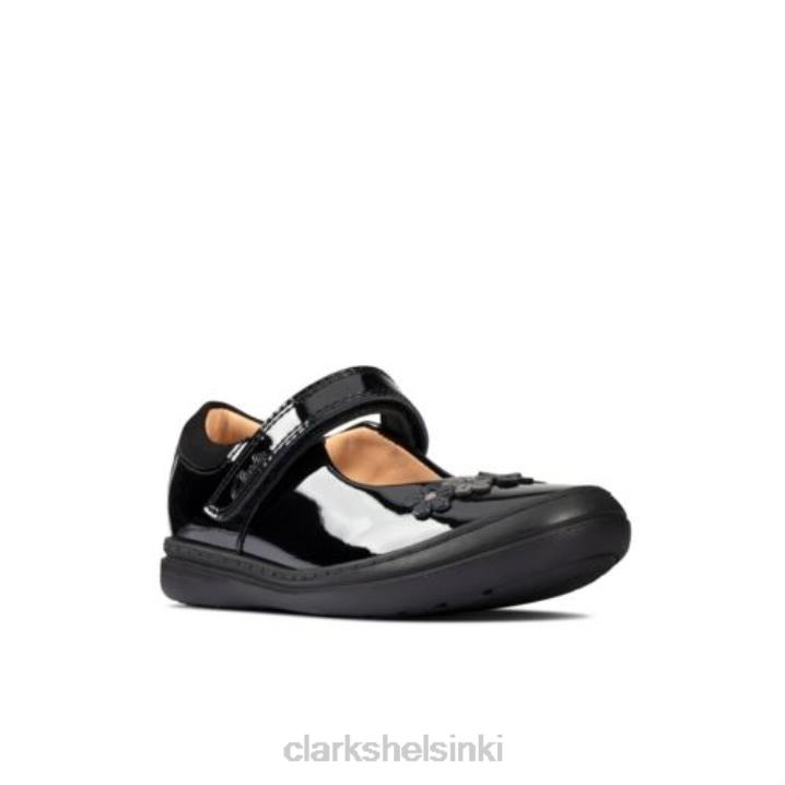 skootteri jump inf f fit black patent clarks Clarks lapset 2DHN4638 musta patentti
