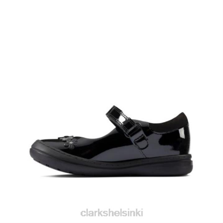 skootteri jump inf f fit black patent clarks Clarks lapset 2DHN4638 musta patentti