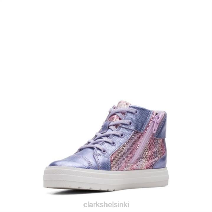 nova city kid lila nahka lila nahka clarks Clarks lapset 2DHN5726 lila nahka