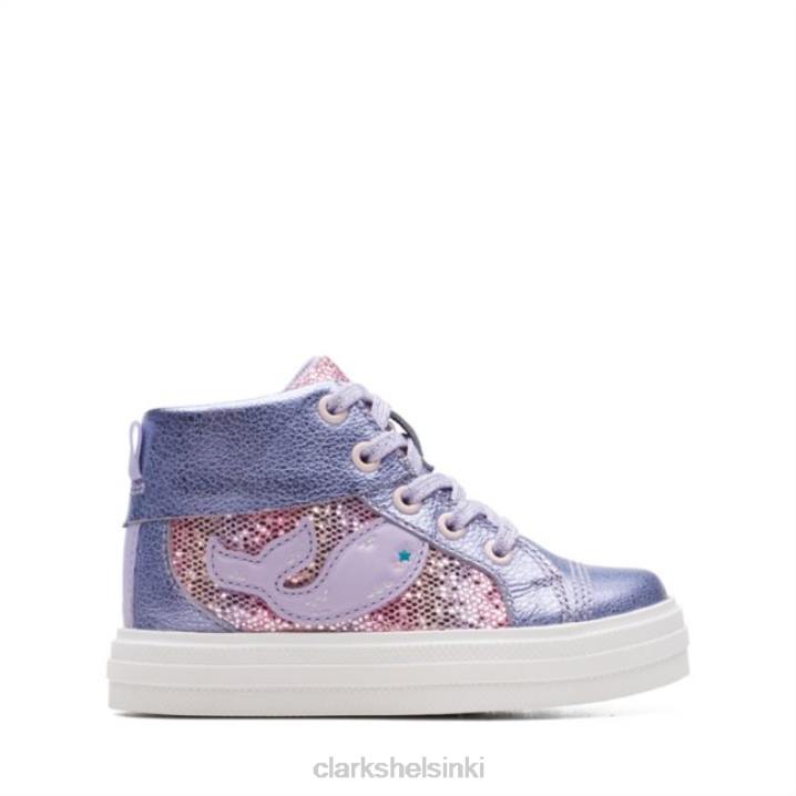 nova city taapero lila nahka clarks lila nahka Clarks lapset 2DHN5725 lila nahka