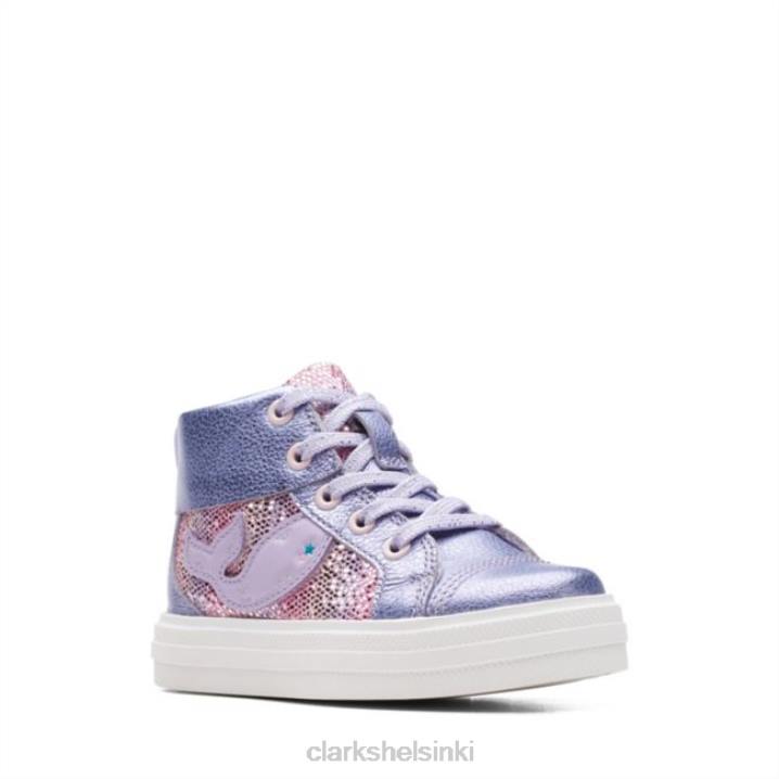 nova city taapero lila nahka clarks lila nahka Clarks lapset 2DHN5725 lila nahka