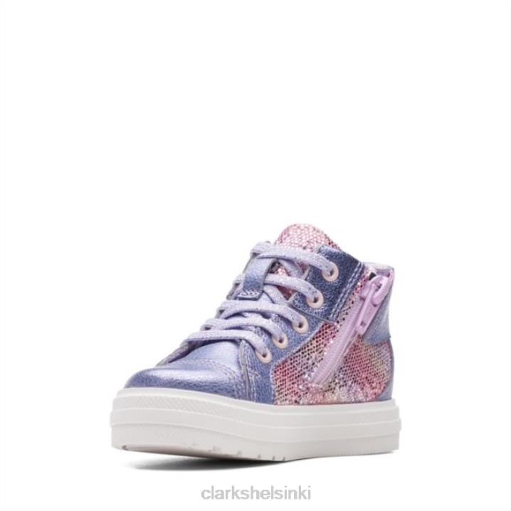 nova city taapero lila nahka clarks lila nahka Clarks lapset 2DHN5725 lila nahka