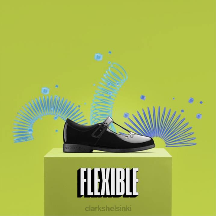 magic step lo kid musta patentti clarks musta patentti Clarks lapset 2DHN5807 musta patentti