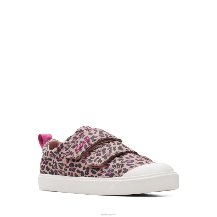 vaaleanpunainen combi city kirkas k clarks Clarks lapset 2DHN3804 pinkki yhdistelmä