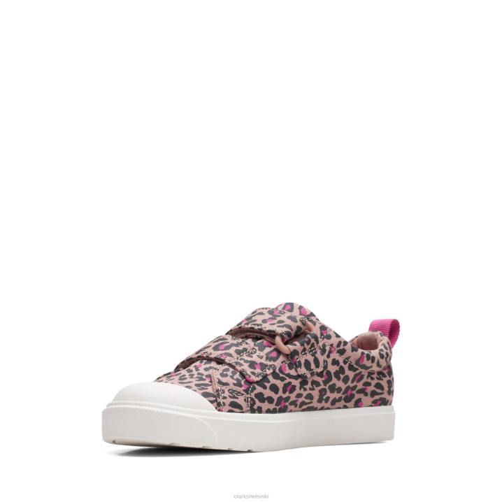 vaaleanpunainen combi city kirkas k clarks Clarks lapset 2DHN3804 pinkki yhdistelmä