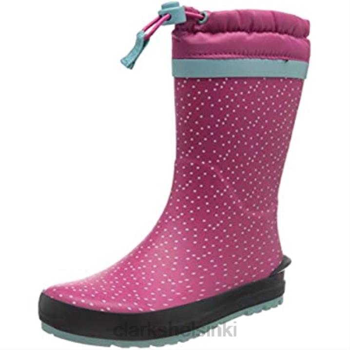 clarks tytön mudder dash t raboot pinkki Clarks lapset 2DHN1866 vaaleanpunainen