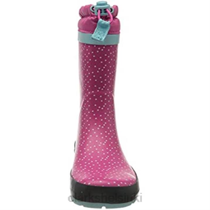 clarks tytön mudder dash t raboot pinkki Clarks lapset 2DHN1866 vaaleanpunainen