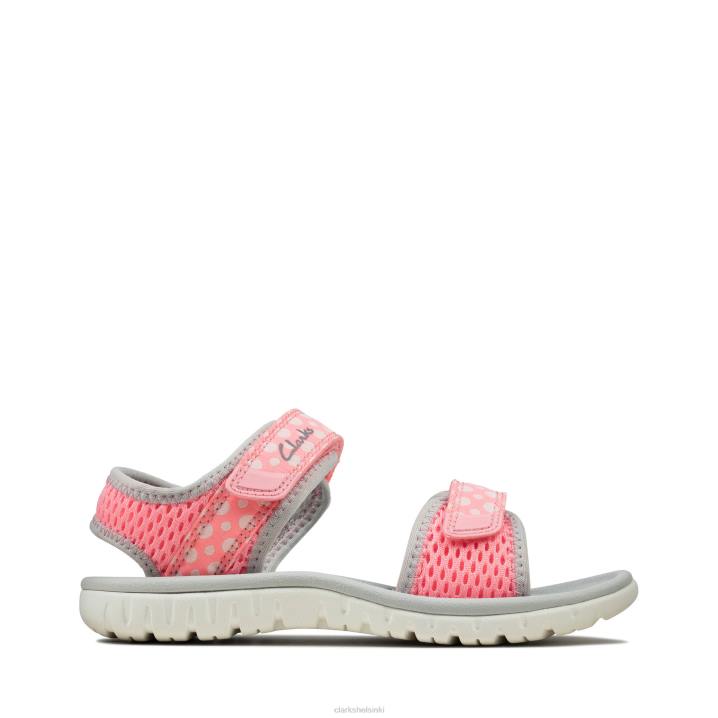pink clarks surffaa vuorovesi k Clarks lapset 2DHN3795 vaaleanpunainen