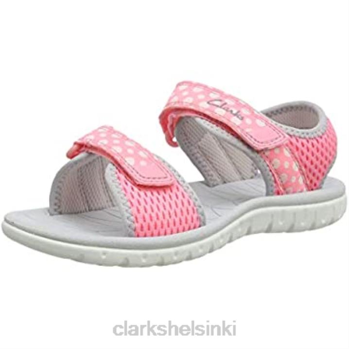 tytön surffaus vuorovesi k sling back sandaalit clarks pinkki pinkki combi pinkki combi Clarks lapset 2DHN1279 pinkki yhdistelmä