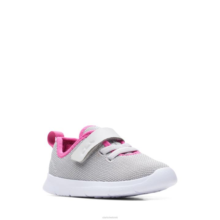 vaaleanharmaa ath weave t clarks Clarks lapset 2DHN3796 vaalean harmaa