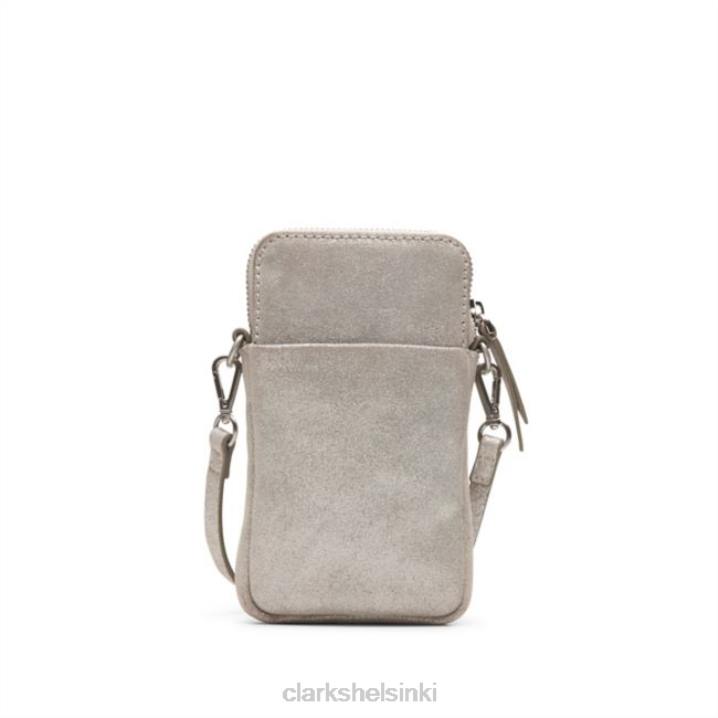 harmaa metallinen clarks roslyn puhelin harmaa metallinen Clarks Lisätarvikkeet 2DHN5376 harmaa metallinen