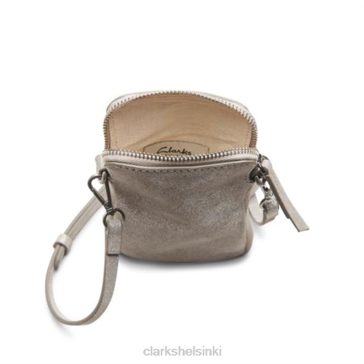 harmaa metallinen clarks roslyn puhelin harmaa metallinen Clarks Lisätarvikkeet 2DHN5376 harmaa metallinen