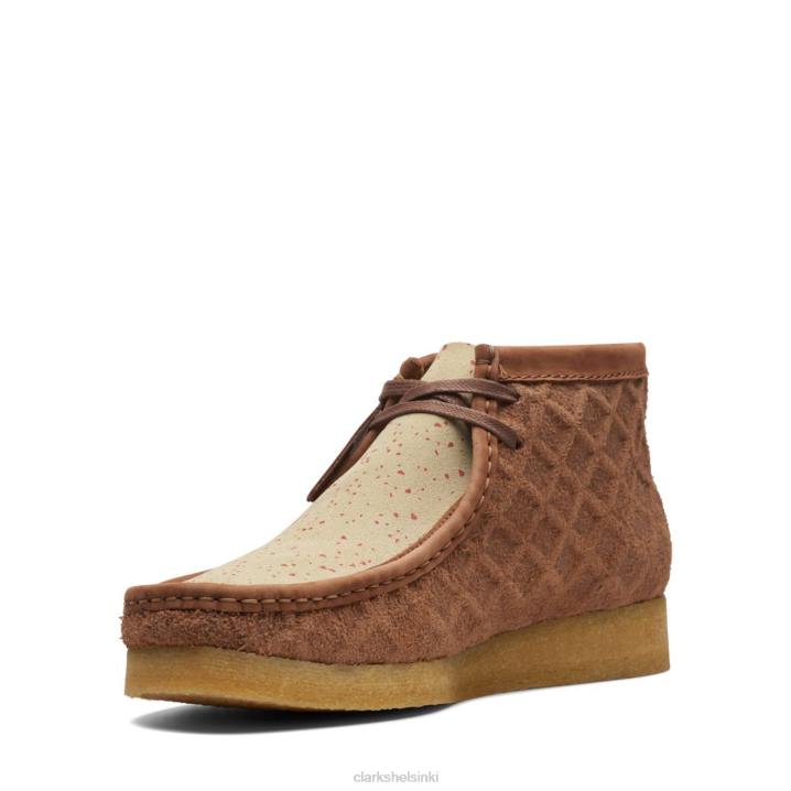 ruskea/punainen clarks wallabee saappaat Clarks miehet 2DHN3640 ruskea/punainen