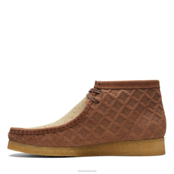ruskea/punainen clarks wallabee saappaat Clarks miehet 2DHN3640 ruskea/punainen