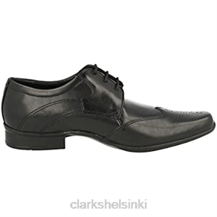 clarks miesten nauhalliset derbykengät kiinnitys moskova musta nahka musta Clarks miehet 2DHN2890 musta