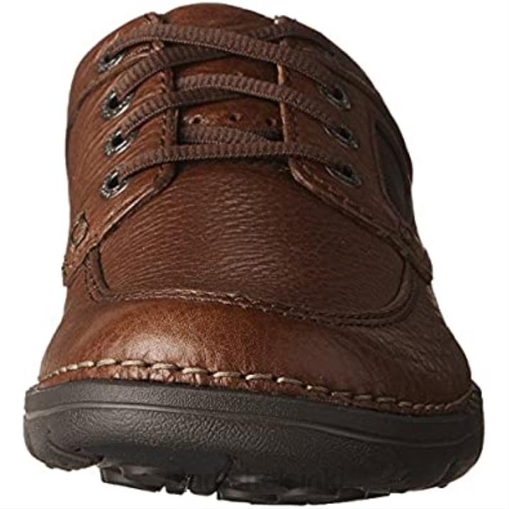 clarks ruskea nahka miesten luonnottomat aikaderbyt Clarks miehet 2DHN1113 ruskeaa nahkaa