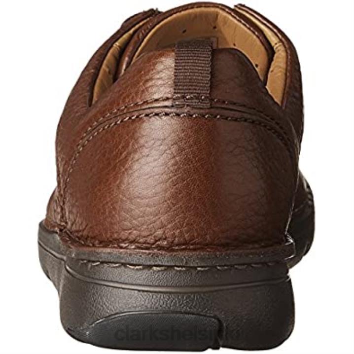clarks ruskea nahka miesten luonnottomat aikaderbyt Clarks miehet 2DHN1113 ruskeaa nahkaa