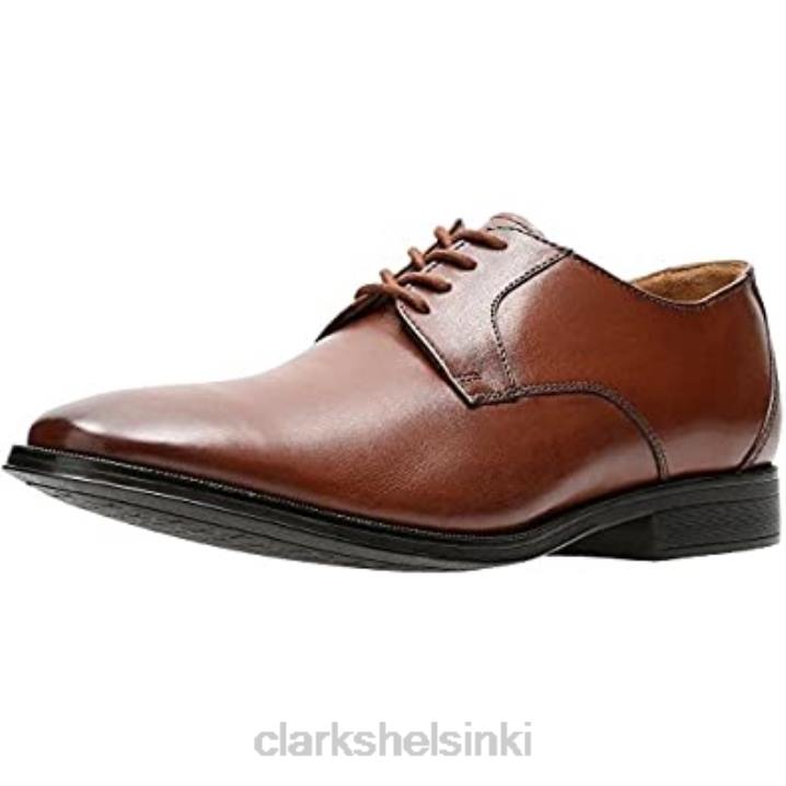 clarks ruskeat gilman mode miesten leveät nahkaiset derby-nauhakengät Clarks miehet 2DHN1025 ruskea