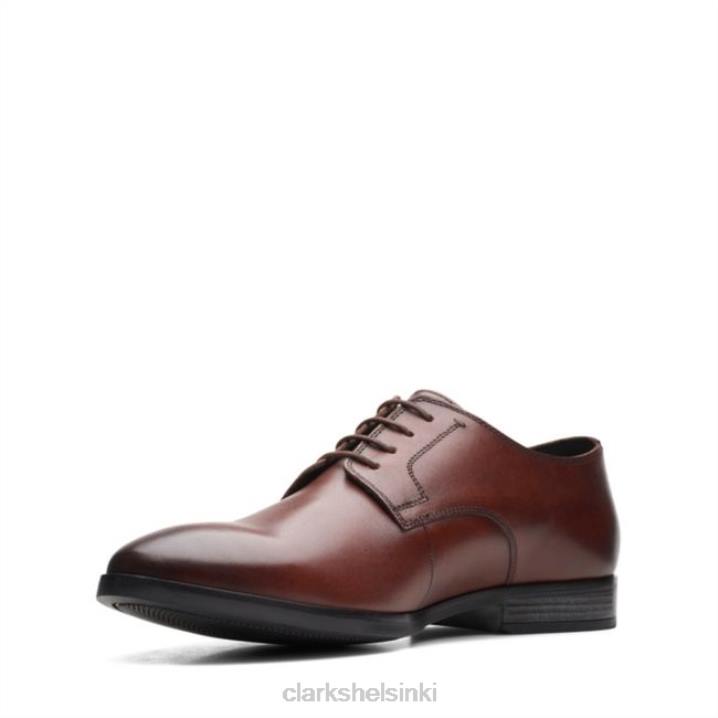 ruskea nahka clarks bradish pitsi ruskea nahka Clarks miehet 2DHN6656 ruskeaa nahkaa