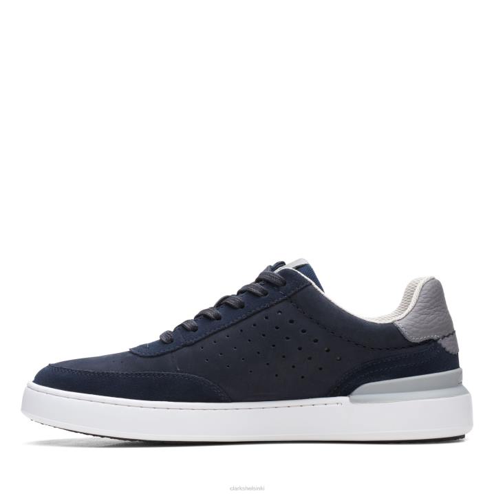 Court Lite Tor Clarks Navy Combi Clarks miehet 2DHN3479 laivaston yhdistelmä