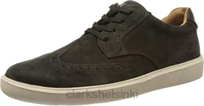 clarks miesten cambro wing tennarit musta nubuck Clarks miehet 2DHN930 musta nubukki