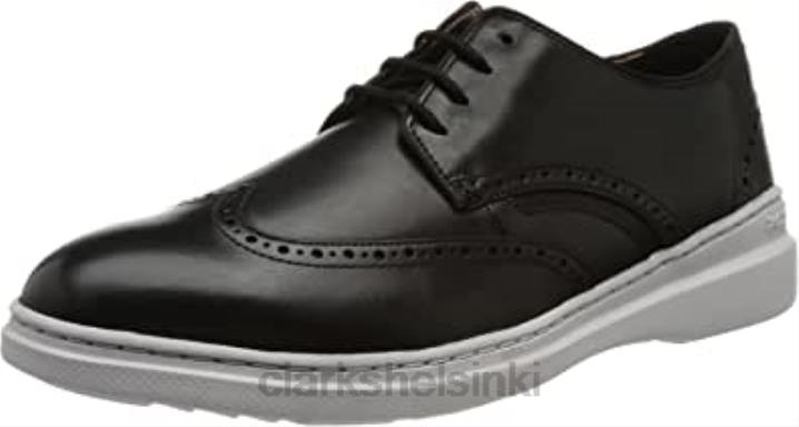clarks miesten dennet wing tennarit, musta nahka Clarks miehet 2DHN1242