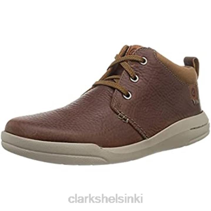 clarks miesten driftway mid tennarit tummanruskea lea Clarks miehet 2DHN1594 tumma rusketus lea