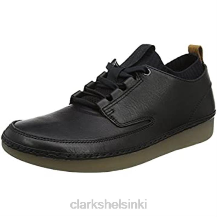 clarks musta nahka miesten nature iv tennarit Clarks miehet 2DHN2353 musta nahka