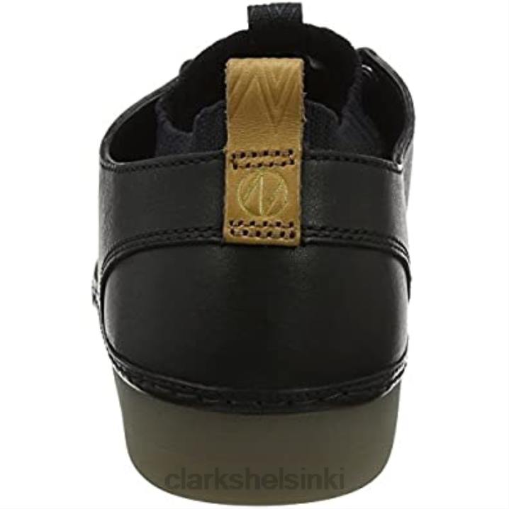 clarks musta nahka miesten nature iv tennarit Clarks miehet 2DHN2353 musta nahka