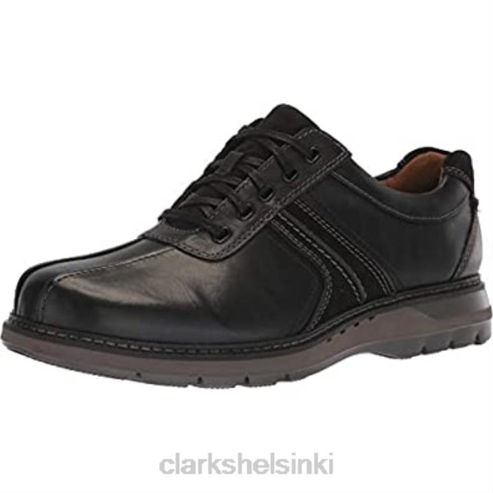 clarks musta nahkainen miesten un Ramble go -lenkkari Clarks miehet 2DHN481 musta nahka