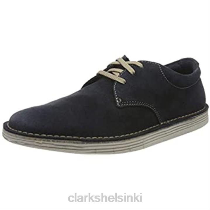 clarks navy mokkanahka miesten forge vibe -lenkkarit Clarks miehet 2DHN697 laivastonsininen mokka