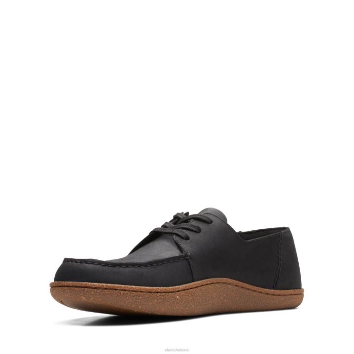 clarks pilton pitsi musta öljyinen lea Clarks miehet 2DHN3770 musta öljyinen lea