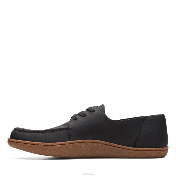 clarks pilton pitsi musta öljyinen lea Clarks miehet 2DHN3770 musta öljyinen lea