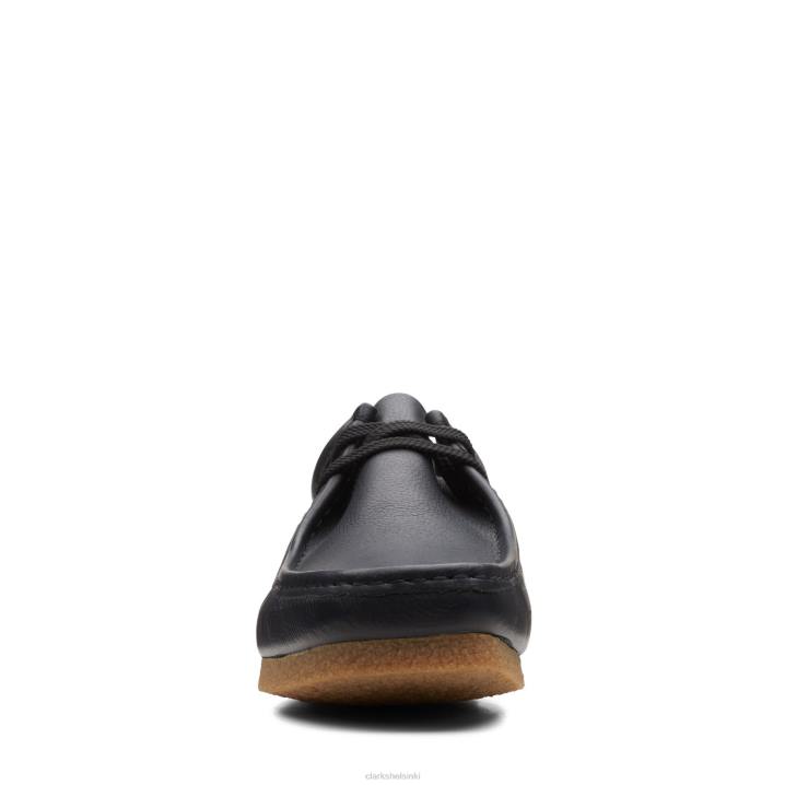 clarks shacre ii run black leather Clarks miehet 2DHN3482 musta nahka