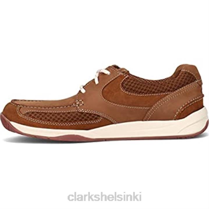 clarks tan nubuck miesten langton lane -lenkkarit Clarks miehet 2DHN441