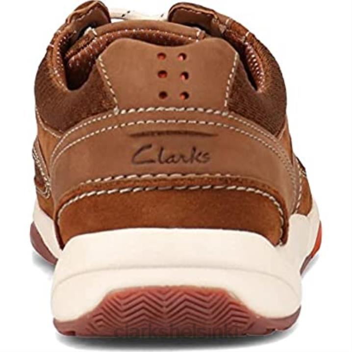 clarks tan nubuck miesten langton lane -lenkkarit Clarks miehet 2DHN441