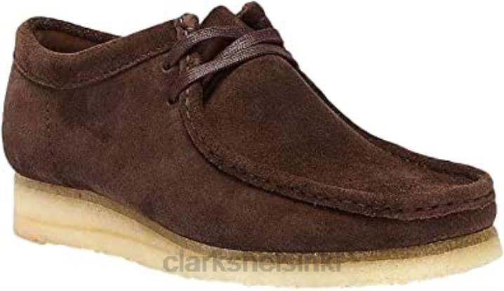clarks tummanruskeat miesten matalat tennarit 26 154744 wallabee koko Clarks miehet 2DHN1209 tumman ruskea
