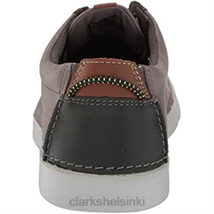 harmaat nahkaiset miesten gereld matalat lenkkarit Clarks miehet 2DHN1220 harmaa nahka