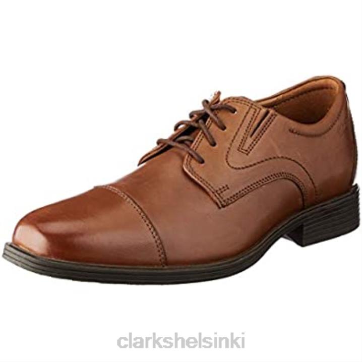 miesten whiddon cap lenkkarit tummanruskea nahka clarks Clarks miehet 2DHN2974