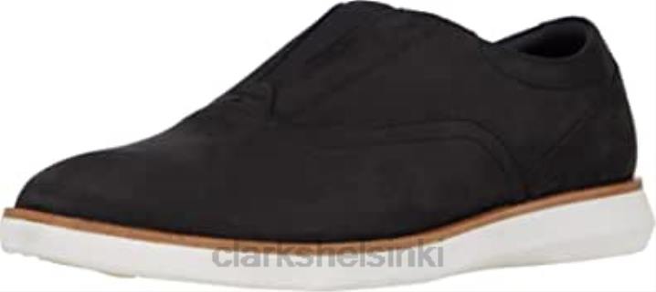 musta nubuck clarks miesten banwell-vapaat tennarit Clarks miehet 2DHN416 musta nubukki