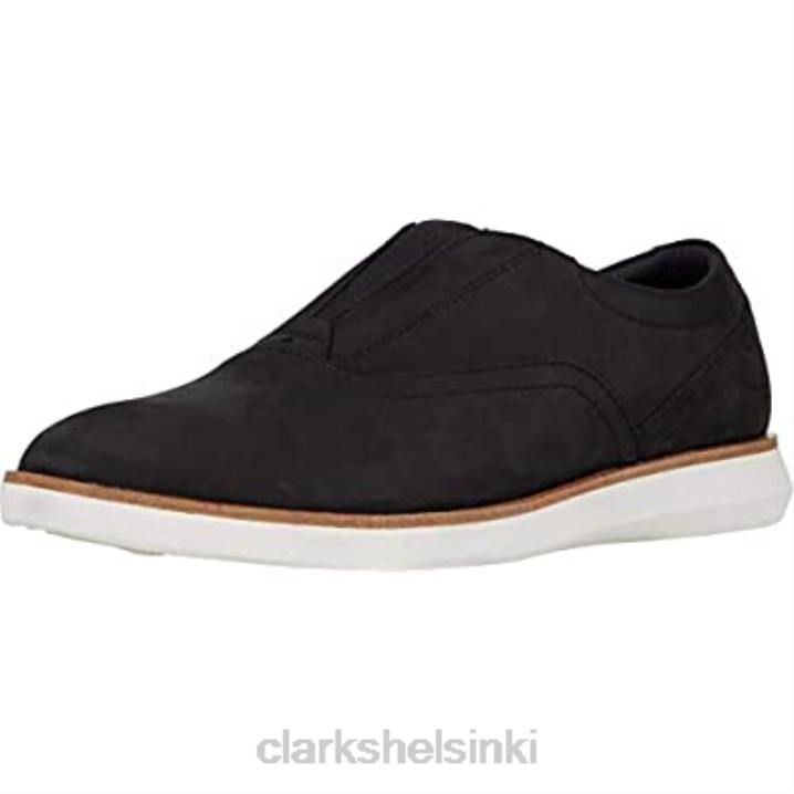 musta nubuck clarks miesten banwell-vapaat tennarit Clarks miehet 2DHN416 musta nubukki