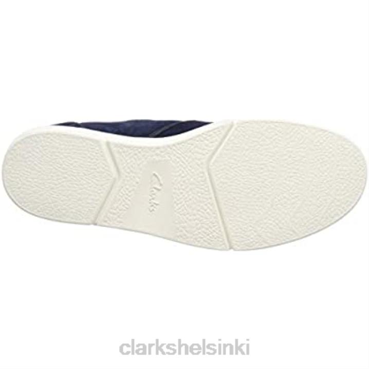 sininen laivastonsininen mokkanahka clarks miesten landry edge -lenkkarit Clarks miehet 2DHN2144 sininen laivastonsininen mokka