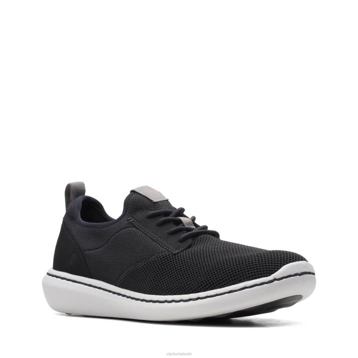 step urban low clarks musta tekstiili Clarks miehet 2DHN3773 musta tekstiili